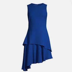 Black Halo Freya Tiered Asymmetrical Dress New